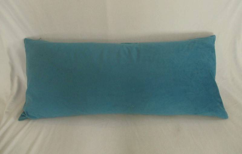 Elegant large Designers Guild textured velvet cushion with duck feather inner (original price R1599)