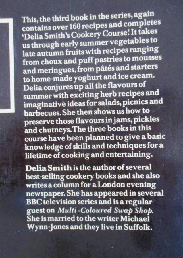 Delia Smith's Cookery Course - books one, two and three