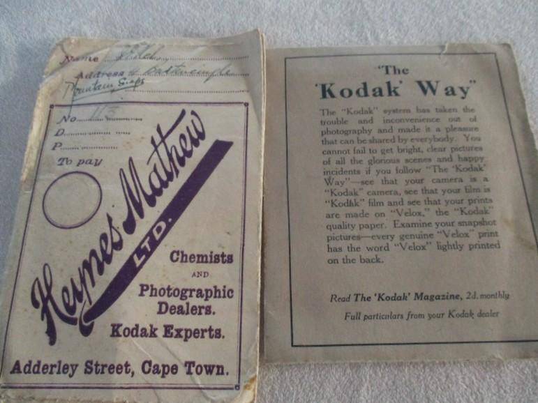 1920's - A batch of nine old Kodak film wallets - some with negatives