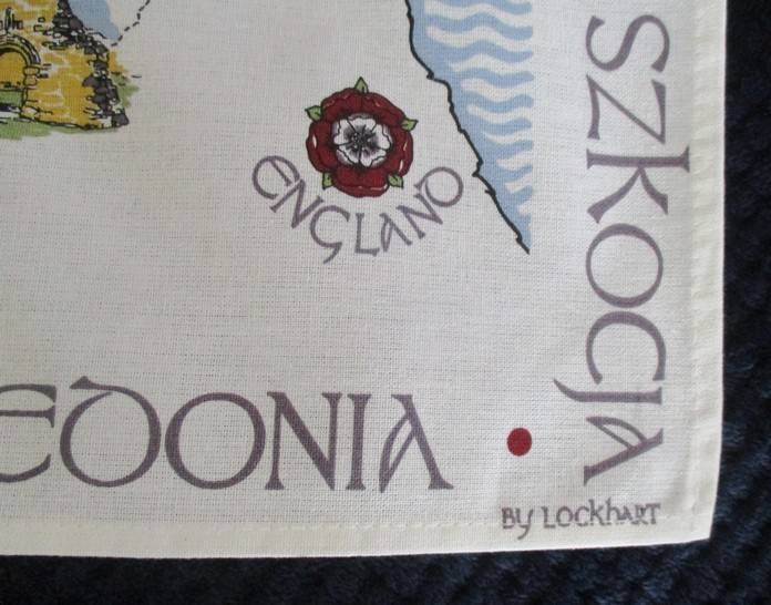 7. - Large Scottish pictorial cloth - Scotland's historical sites