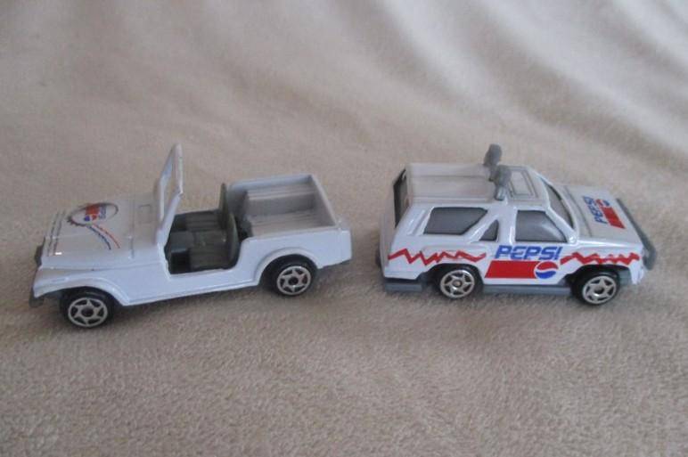 2. - Batch of four rather rare and very collectable Pepsi die cast vehicles