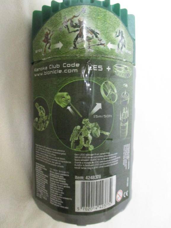 Two sets 2004 Lego Bionicle in original containers - Matau and Nuju