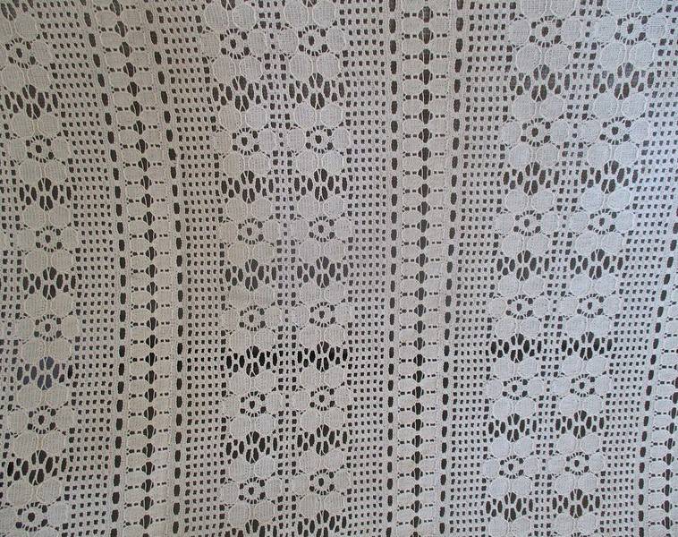 A very long, heavier than normal lace curtain - 360cm x 95cm
