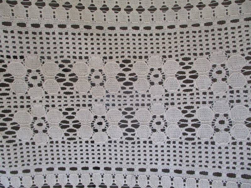 A very long, heavier than normal lace curtain - 360cm x 95cm