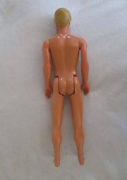 Barbie's boyfriend -  vintage 1980's Mattel Ken doll with knees that bend and "Pat pend" marking
