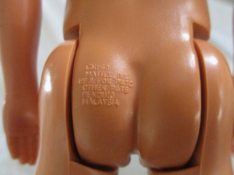 Barbie's boyfriend -  vintage 1980's Mattel Ken doll with knees that bend and "Pat pend" marking