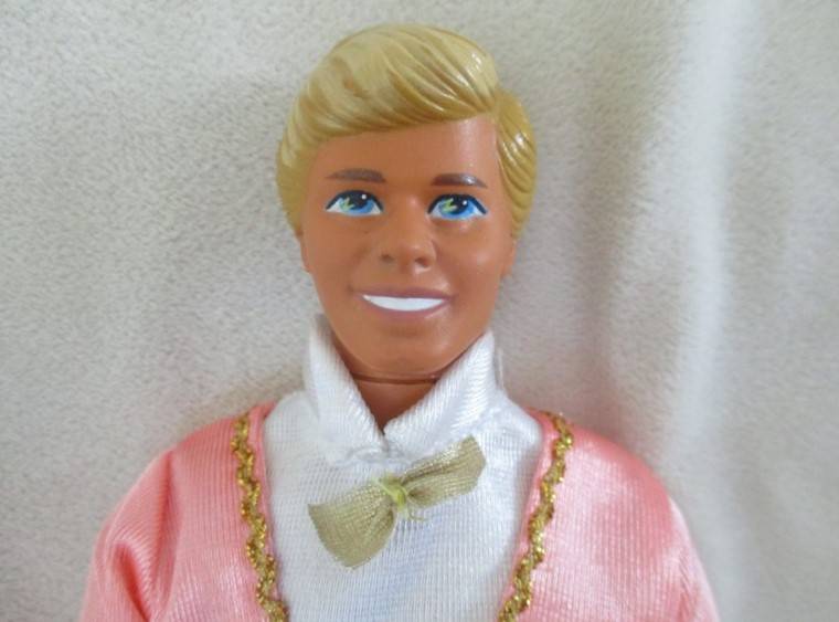 Barbie's boyfriend -  vintage 1980's Mattel Ken doll with knees that bend and "Pat pend" marking