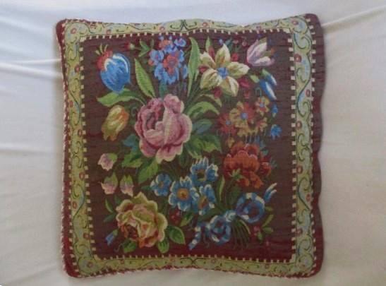 Vintage/antique  Belgium/French woven cushion - absolutely beautiful!