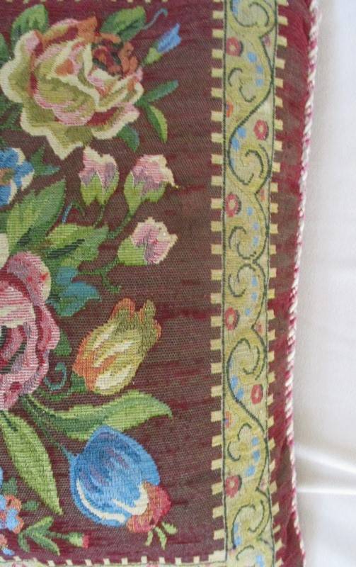 Vintage/antique  Belgium/French woven cushion - absolutely beautiful!