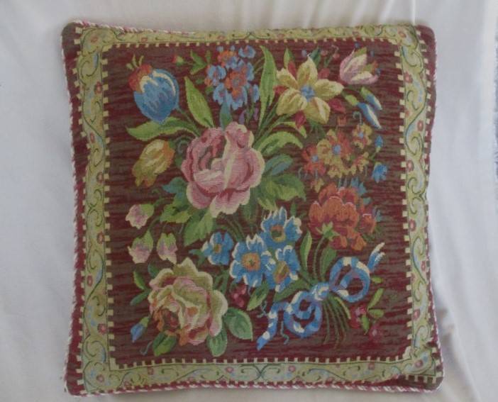 Vintage/antique  Belgium/French woven cushion - absolutely beautiful!