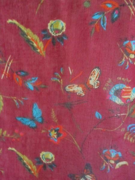 A delicate cloth with pretty butterfly and flowers design