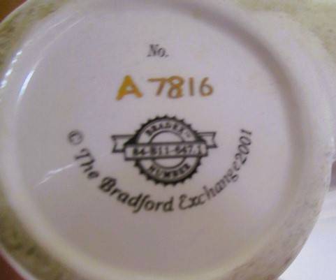 Limited edition porcelain "Circle of Light" Angel candlestick - First issue - "Faith" - signed