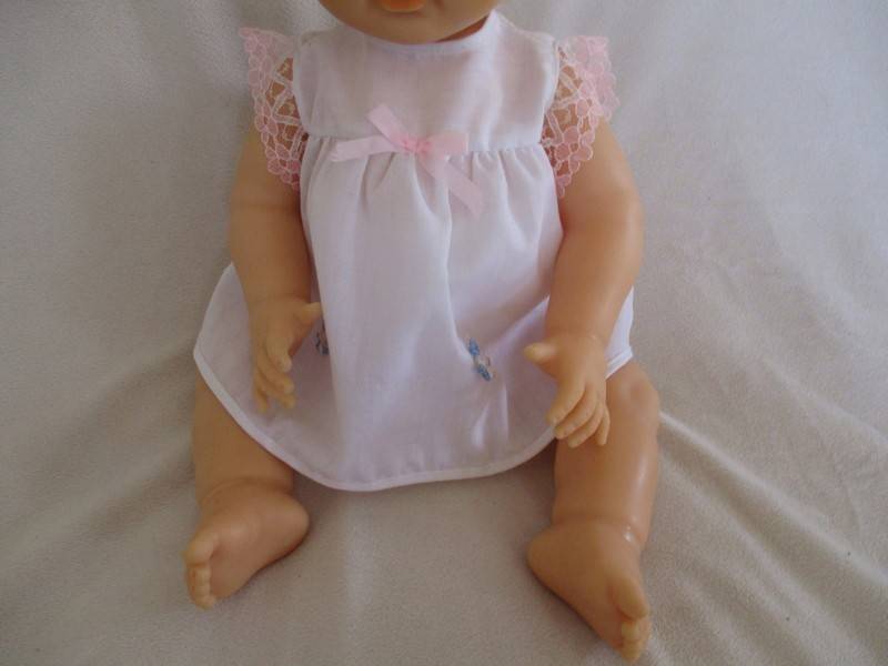 Beautiful Vintage 44cm tall First Love drink and wet doll in original dress