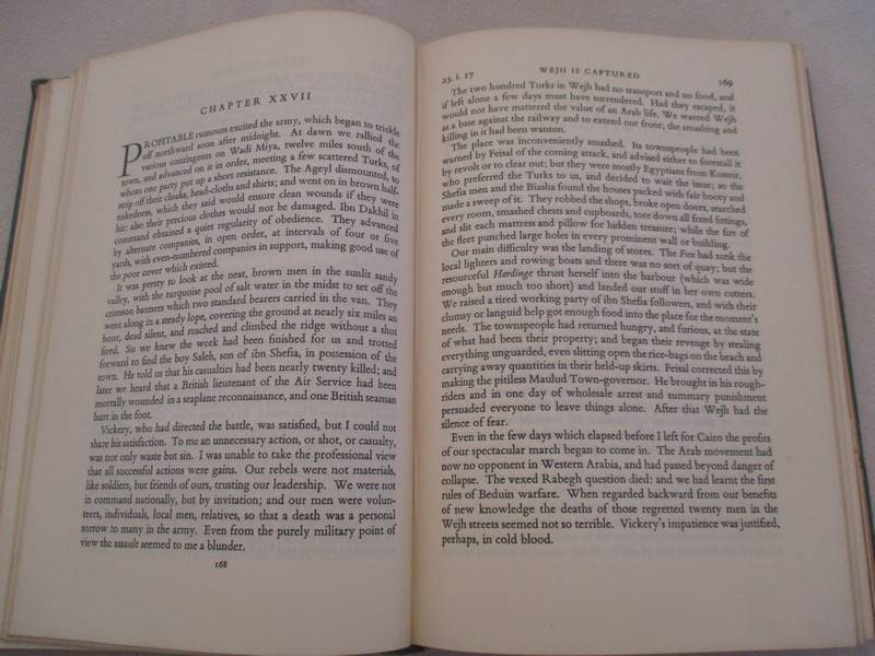 Seven Pillars of Wisdom by T E Lawrence (Lawrence of Arabia)