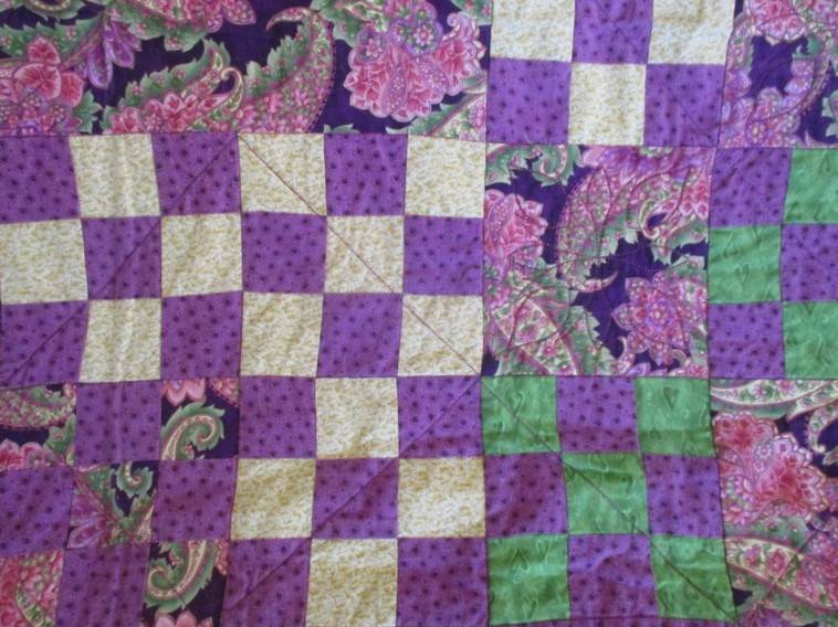 The most beautiful hand made patchwork quilt/throw
