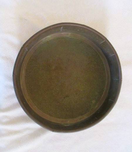 A very old antique gold panning sieve made in England