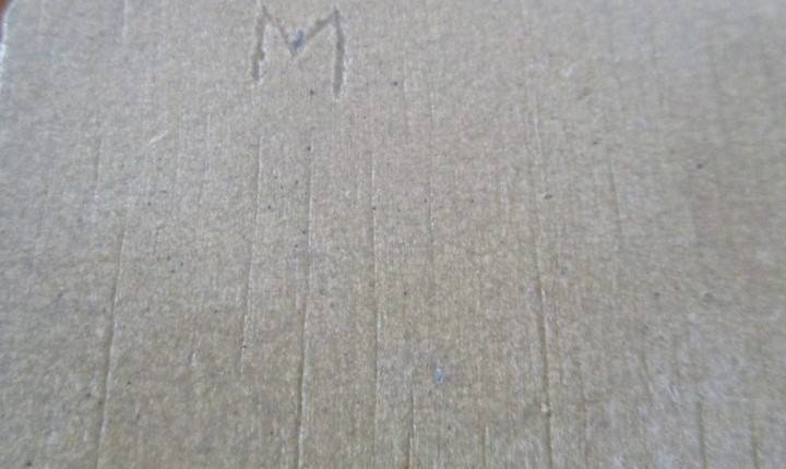 Six quirky, child like hand made miniature tiles - such a happy lot!