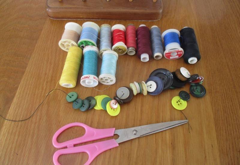 For Lamby23 only - The cutest wooden cotton reel/scissors holder/pin cushion