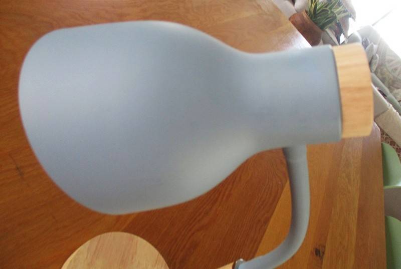 Greenville desk lamp/student lamp with flexi arm - metal on wooden base - excellent condition