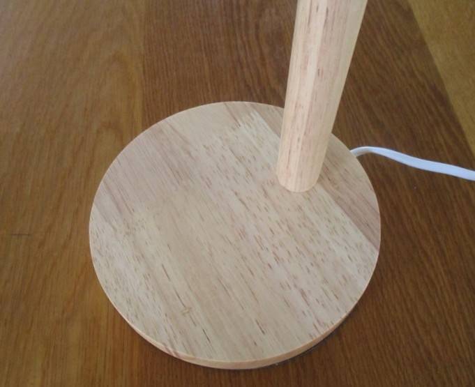 Greenville desk lamp/student lamp with flexi arm - metal on wooden base - excellent condition