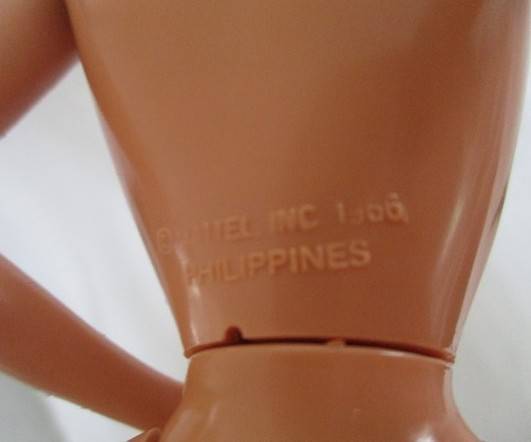 Vintage 1970's/80's Mattel Barbie doll made in the Philippines with original ring