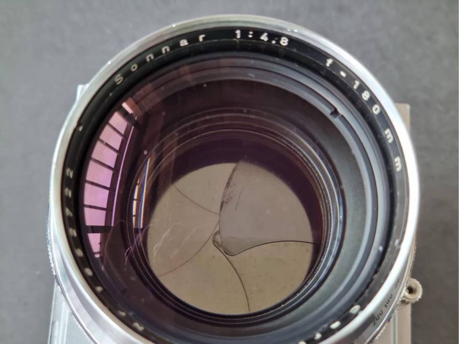 Carl Zeiss f4.8 /180mm Sonnar Lens - Linhof shutter plate