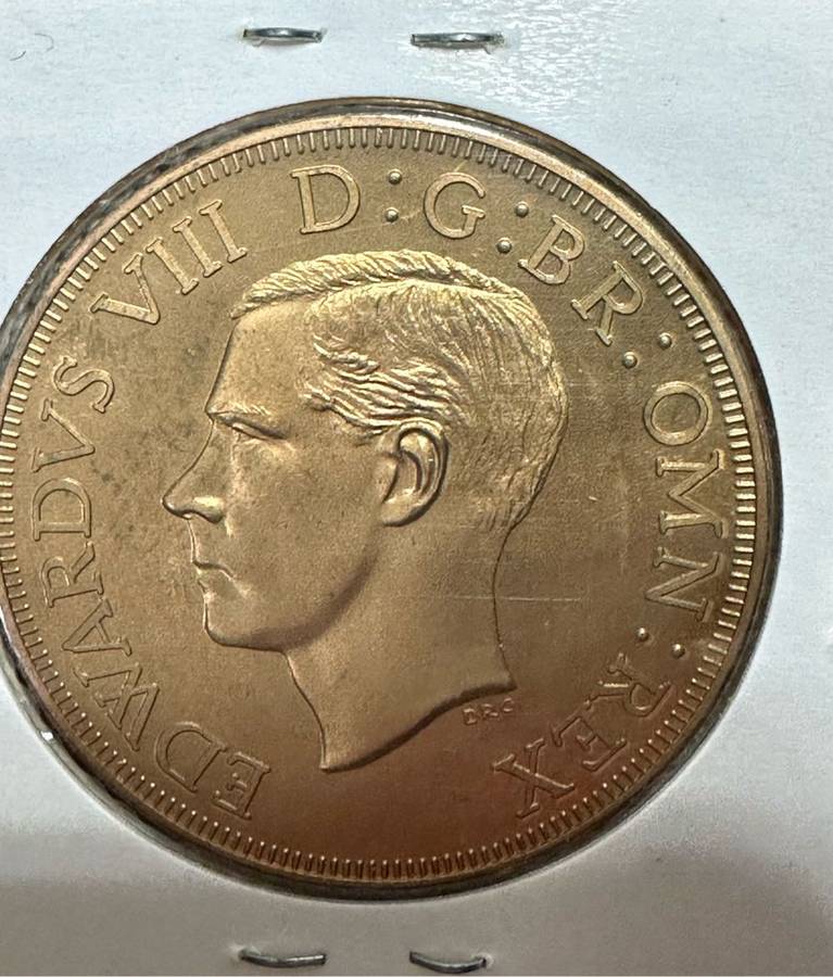 Union Pattern 5 Shilling Coin - 1937