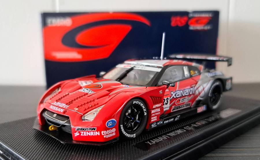 Ebbro Nissan GT-R "Xanavi Nismo" Super GT500 Fuji 2008 1/43