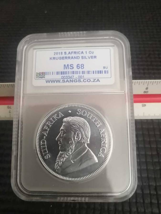 2018 1OZ Silwer Krugerrand MS68