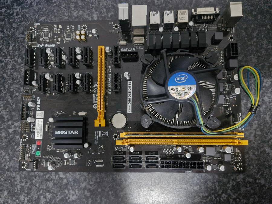 Biostar TB250 Motherboard, I3 6100 and 8GB Ram combo
