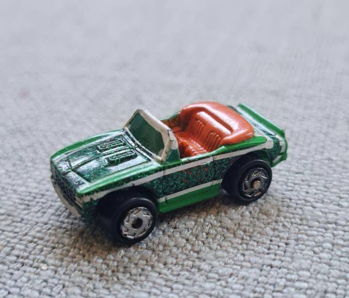 Micro Machines Chevrolet Camaro Green 68 Chevy Convertible Galoob Vintage