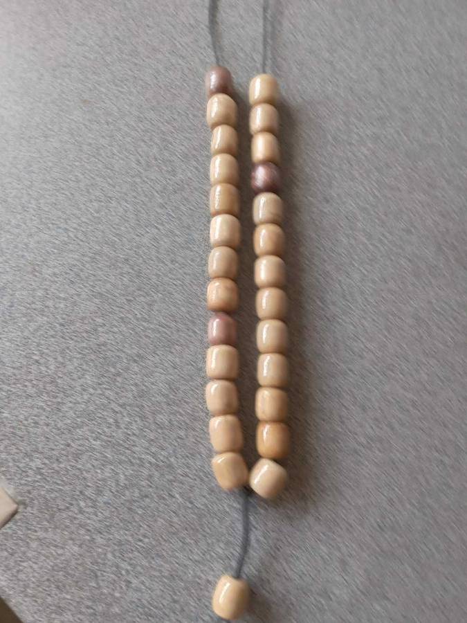 Vintage Olive Wood Barrel Bead Prayer Beads