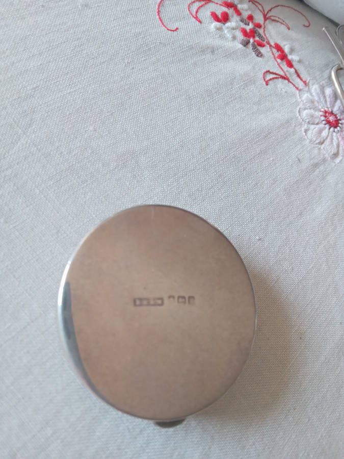 Antique Hallmarked Silver Powder Compact