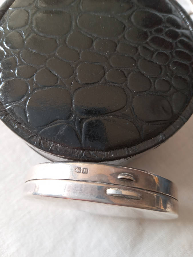 Antique Hallmarked Silver Powder Compact