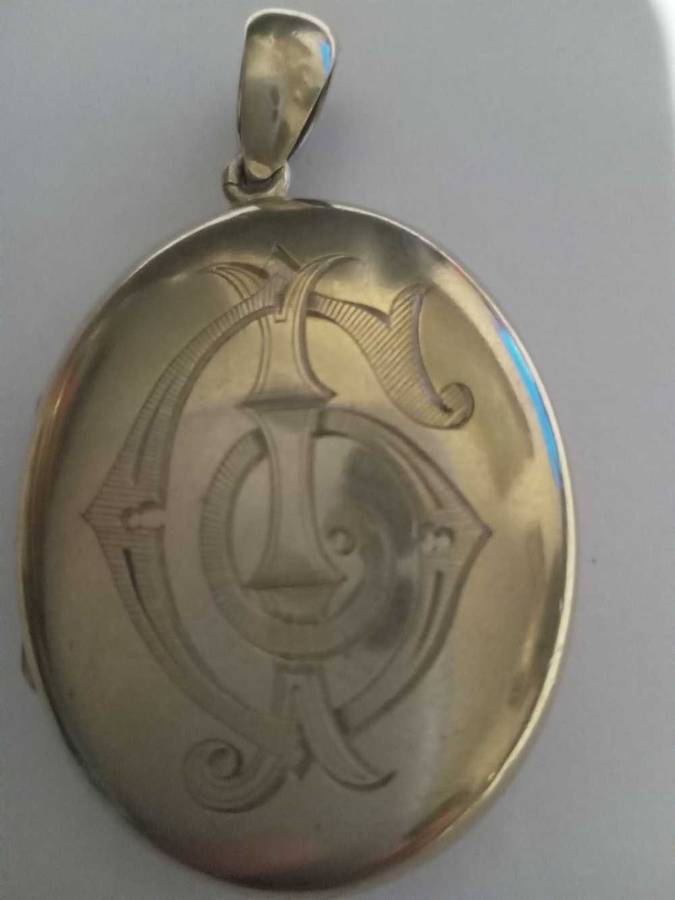 Antique Gold Over Silver Locket
