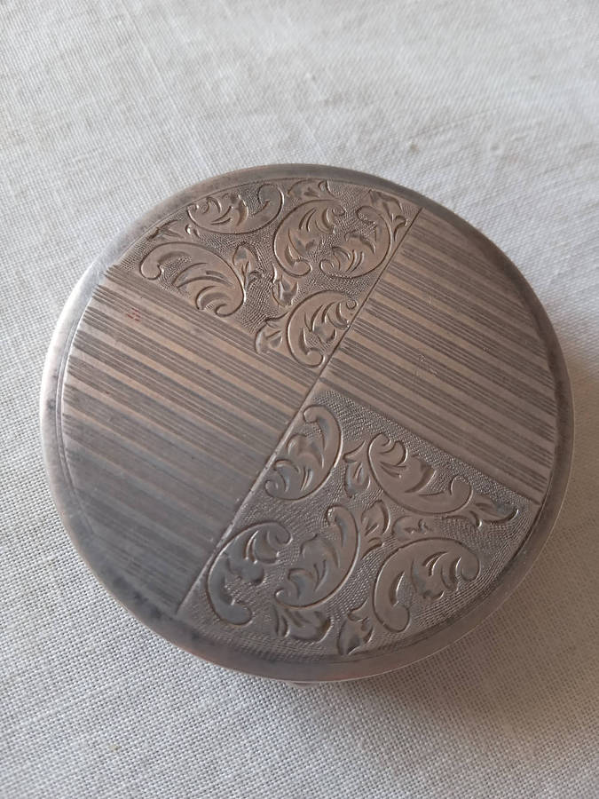Antique Hallmarked Silver Powder Compact
