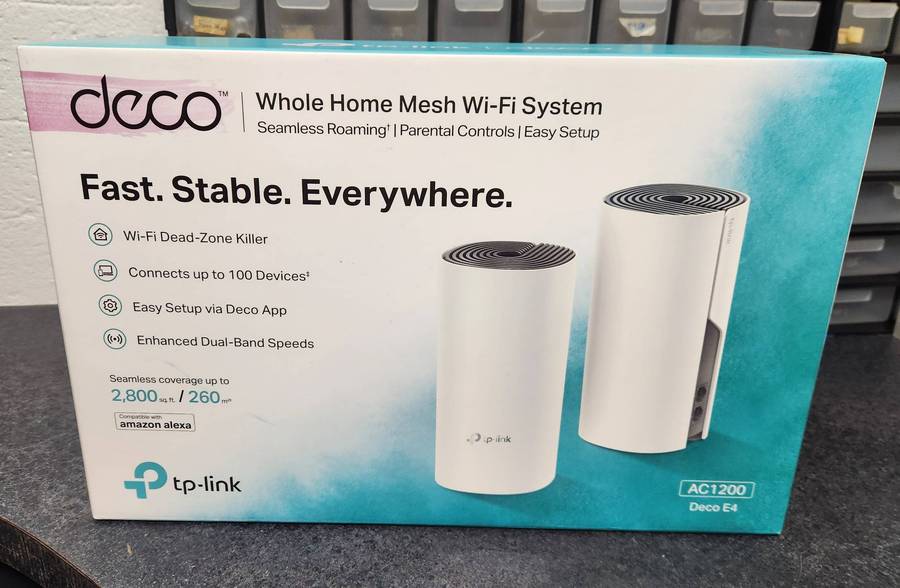 TP-Link Deco E4 - AC1200 Whole Home Mesh Wi-Fi System (2-Pack)