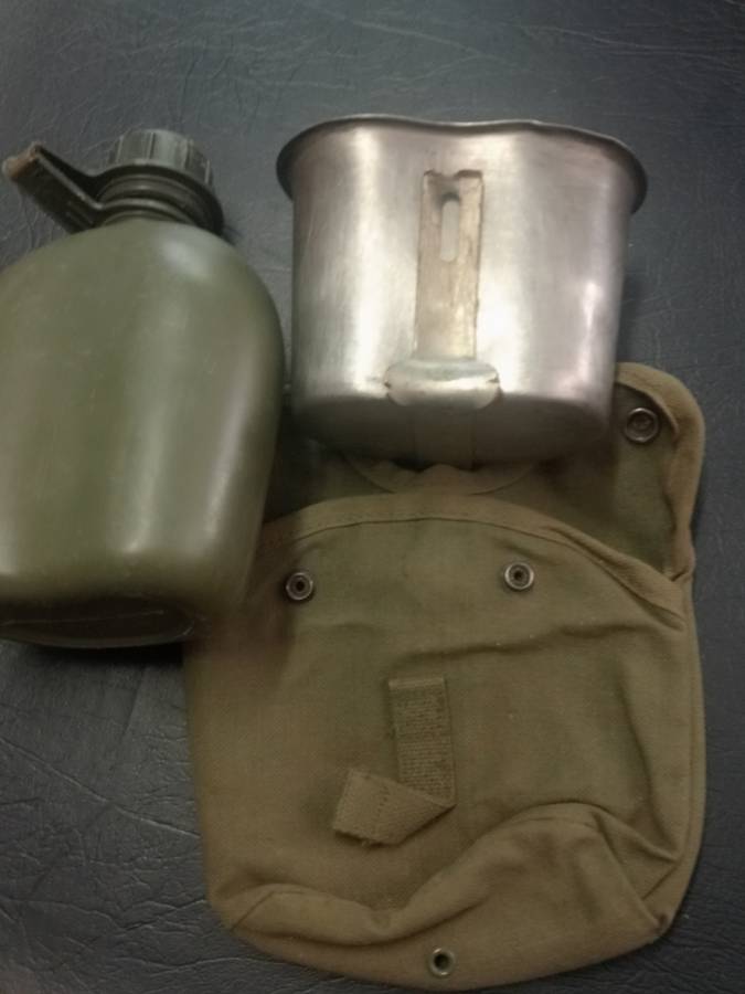 SADF - Border war issue - Complete water bottle, fire bucket, canvass pouch