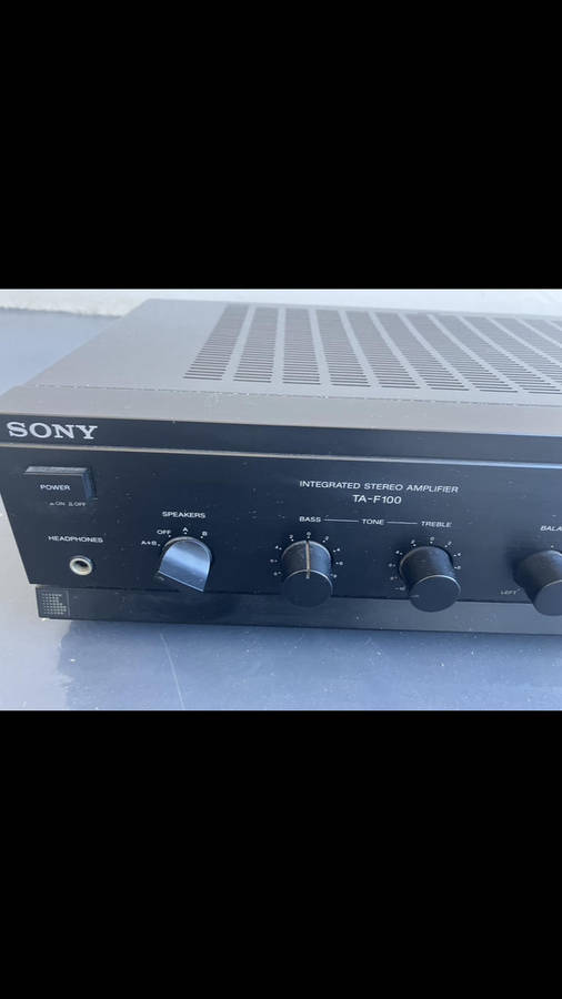 Sony integrated stereo amplifier TA F100