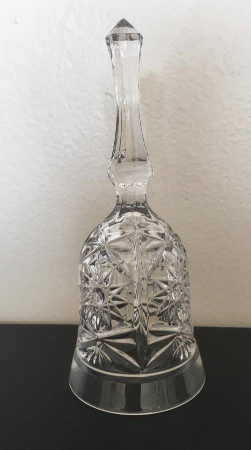 CUT GLASS SILENT BELL
