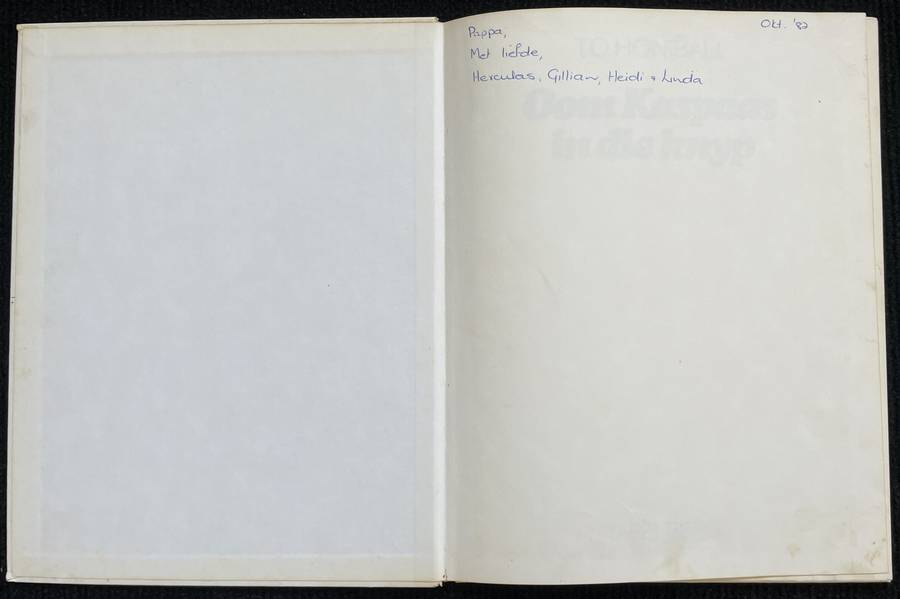 T O HONIBALL - OOM KASPAAS IN DIE KNYP - HARD COVER BOOK