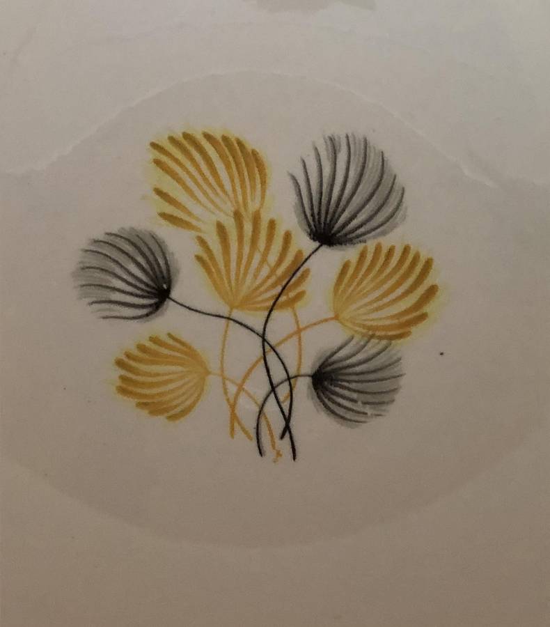 RARE POUNTNEY AND CO OF BRISTOL "COTTON GRASS" BOWL