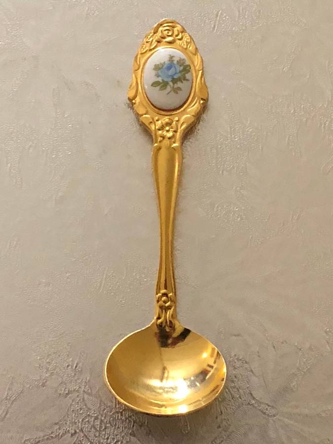 EETRITE 24 CARAT GOLD PLATED DISPLAY SUGAR SPOON