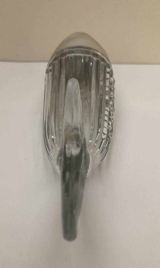 RARE VINTAGE NUSS WAL (NUT WHALE) GERMAN GLASS FISH NUT DISPENSER IN EXCELLENT CONDITION