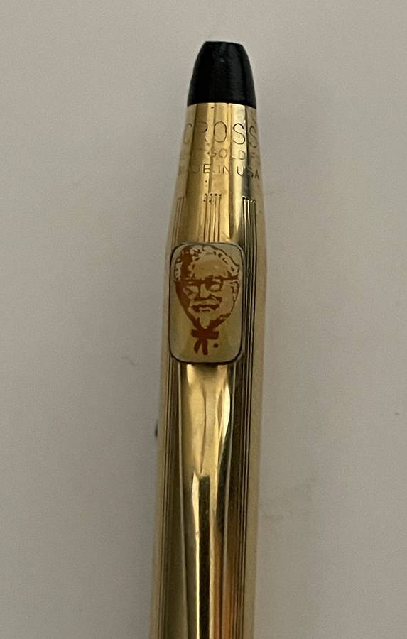 VINTAGE CROSS 1/20 12KT GOLD PLATED ROLLER BALL POINT PEN MADE IN USA