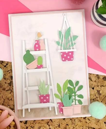 Cuttlebug - Die - Garden Pots - Cardmaking