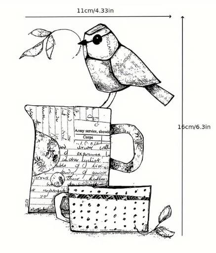 Stamps for card making - Bluebird - Card-making / card-making supplies / Stamping tools