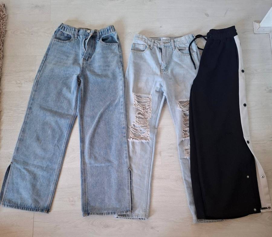 3 x jeans/ pants ...ages 11 to 12