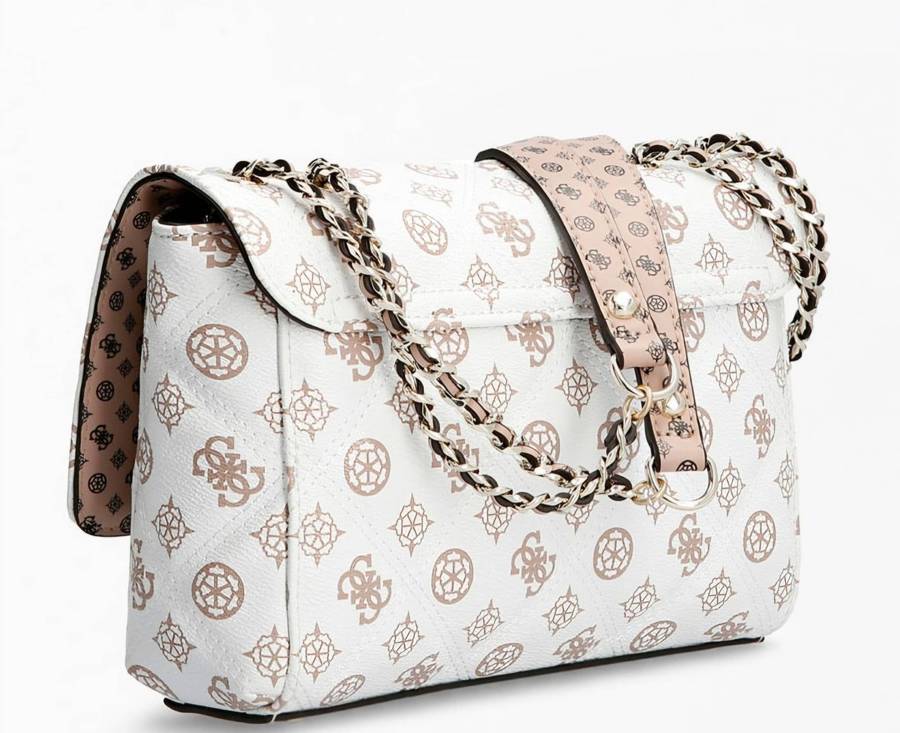 GUESS CESSILY LOGO QUILTED CROSSBODY BAG