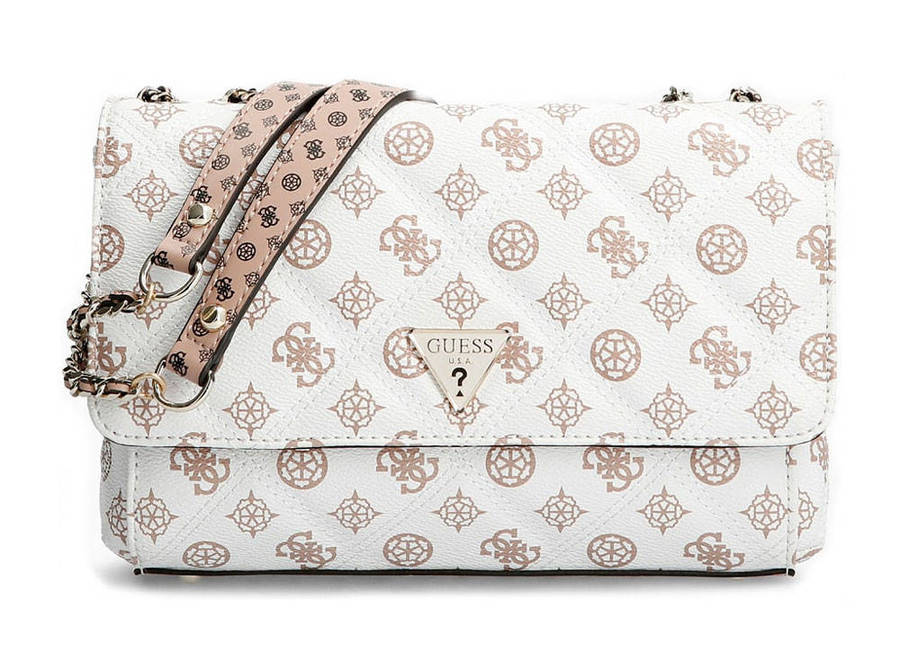GUESS CESSILY LOGO QUILTED CROSSBODY BAG